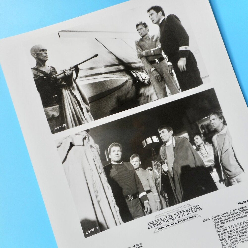 VTG Star Trek V Original Movie Press Photo Jonn USS Enterprise William Shatner